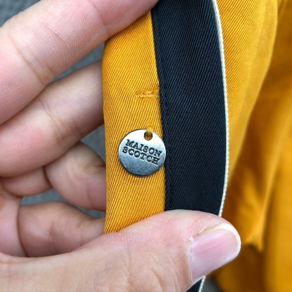 Scotch & Soda Maison Scotch Boys Edition Track Pants Womens Large Golden Yellow - Picture 7 of 15